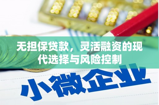 东凤无担保贷款，灵活融资的现代选择与风险控制