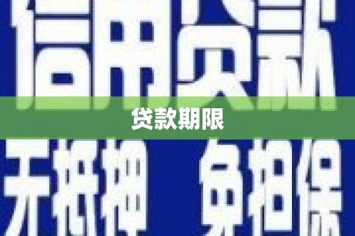 东凤贷款期限
