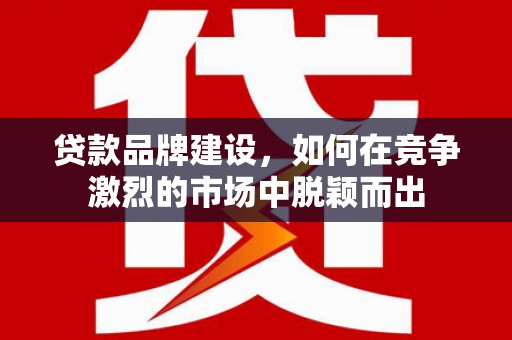 东凤贷款品牌建设，如何在竞争激烈的市场中脱颖而出