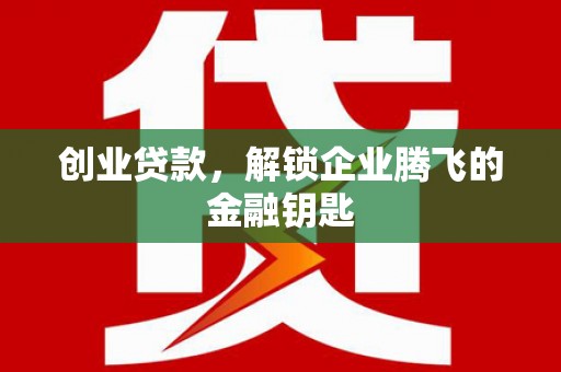 东凤创业贷款，解锁企业腾飞的金融钥匙