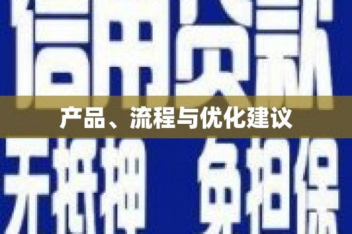 东凤产品、流程与优化建议